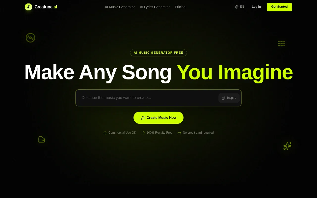 Creatune — preview screenshot