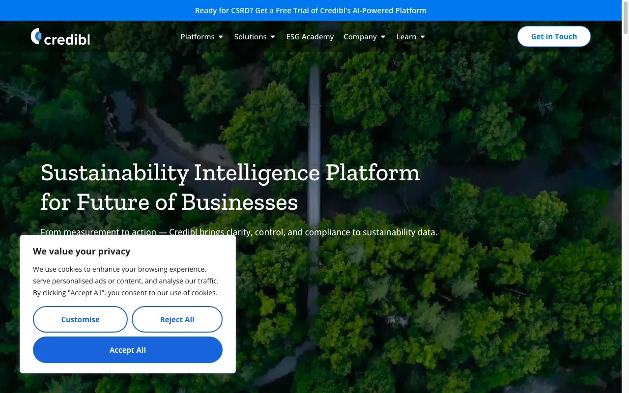 Credibl ESG — preview screenshot