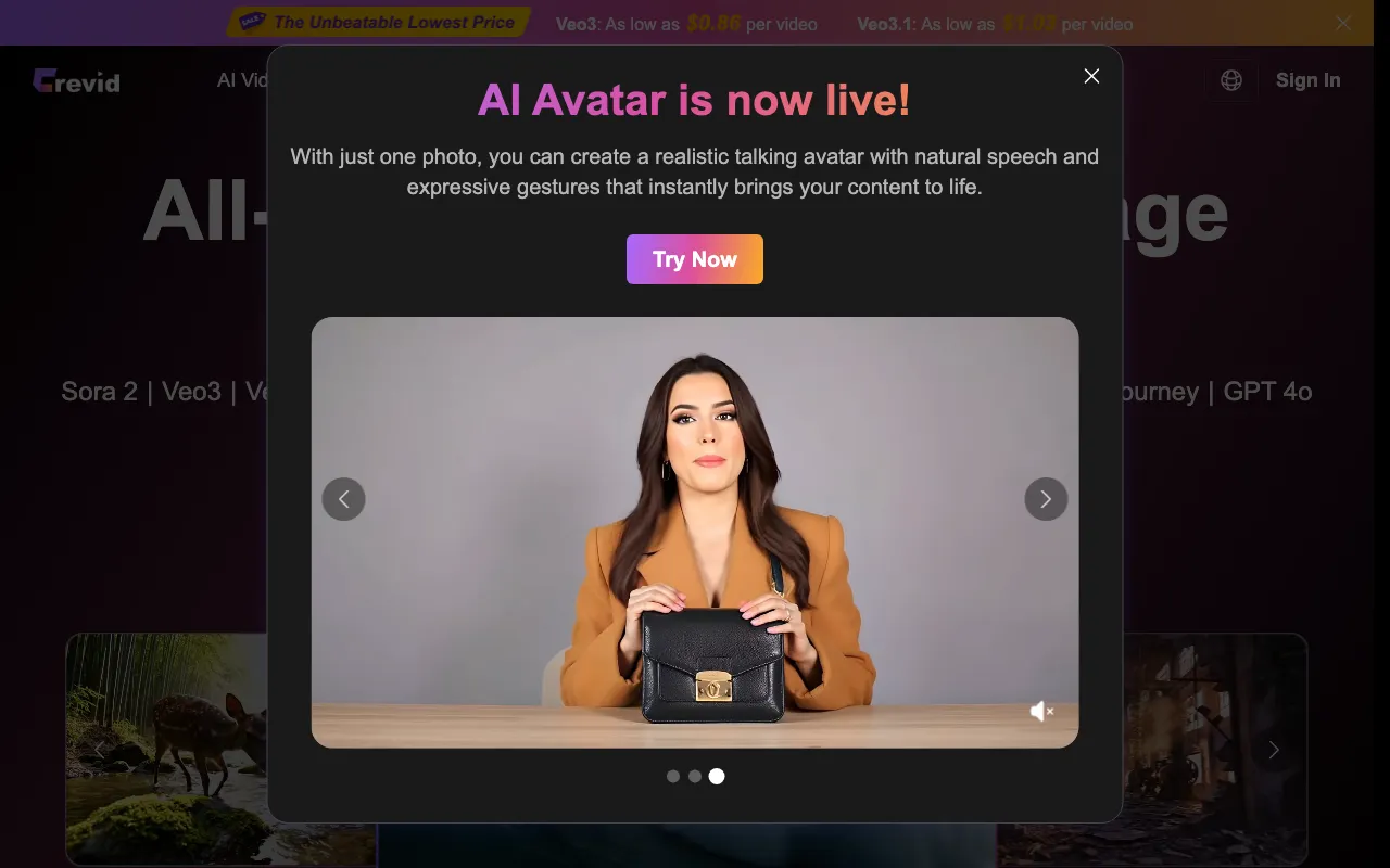 Crevid AI — preview screenshot