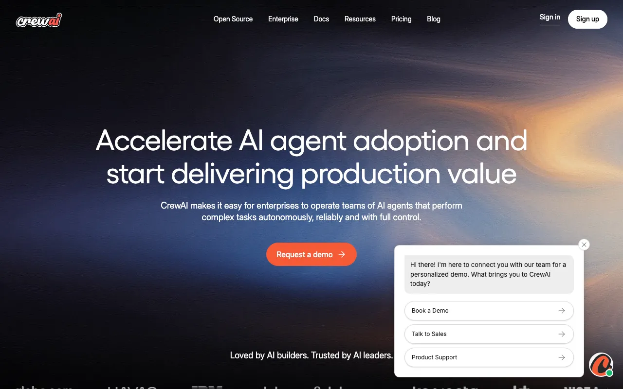 crewAI — preview screenshot
