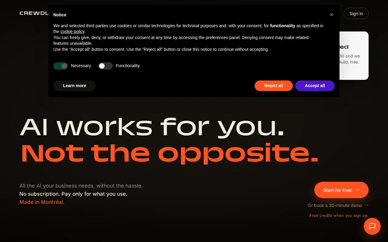 Crewdle — preview screenshot
