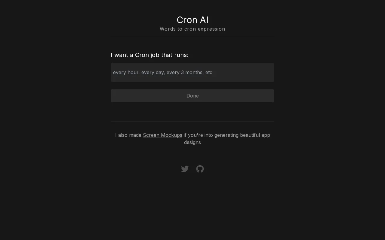 Cron AI — preview screenshot