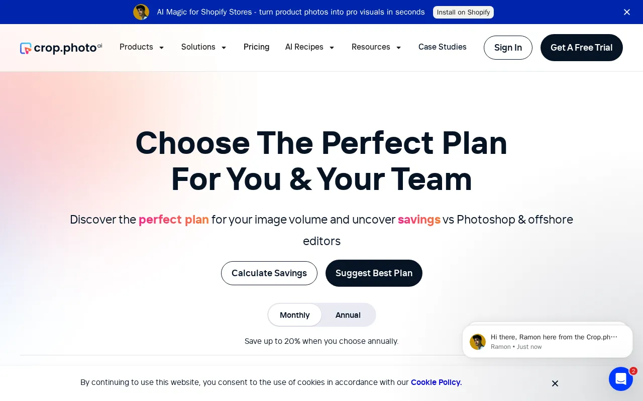 Crop.photo — pricing page