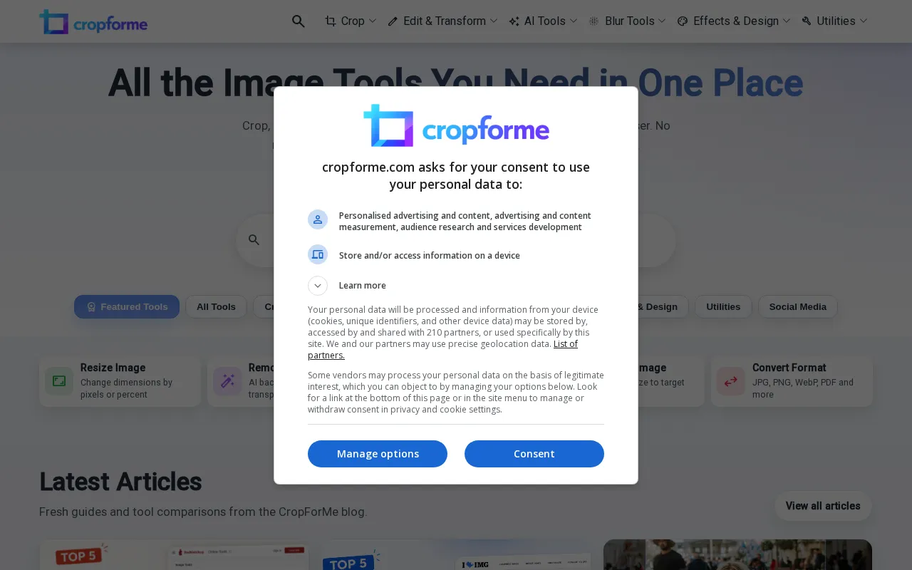 CropForMe — preview screenshot