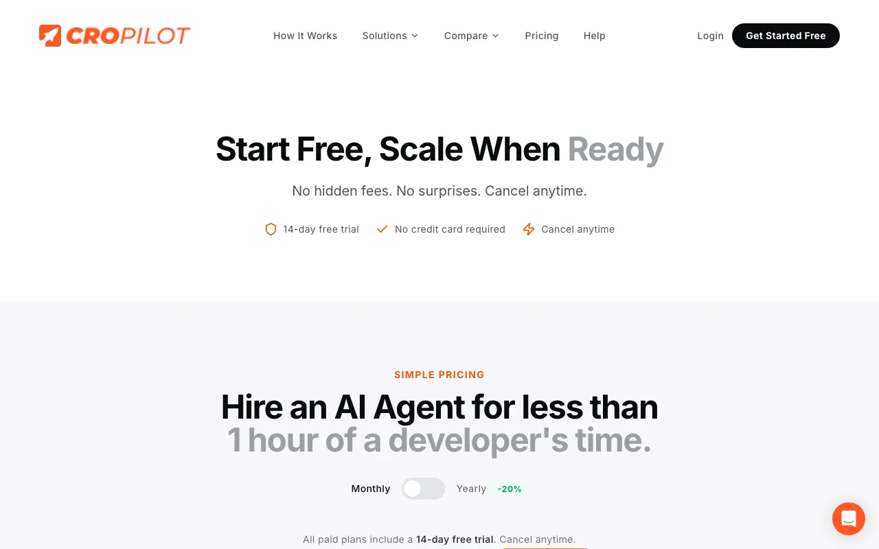 Cropilot — pricing page