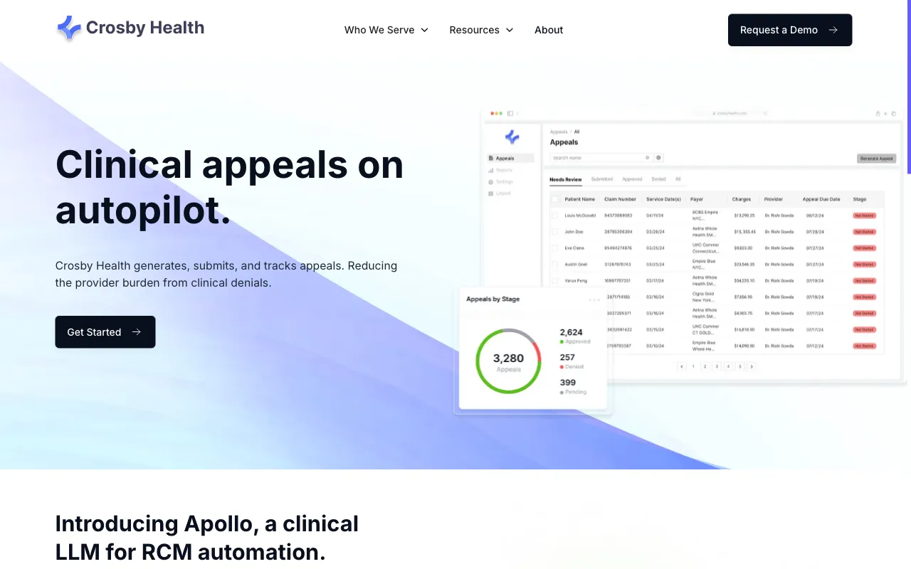 Crosby Health — preview screenshot