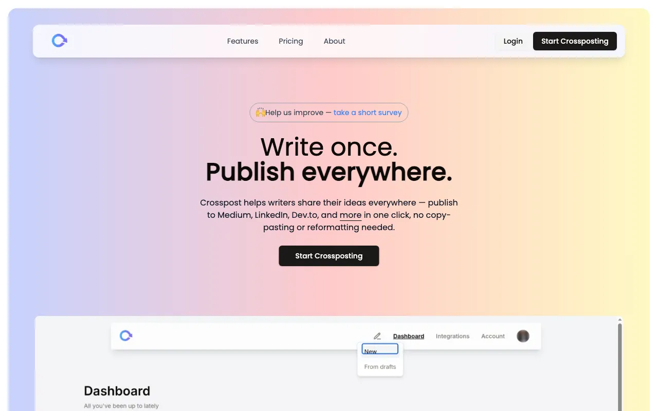 Crosspost — preview screenshot
