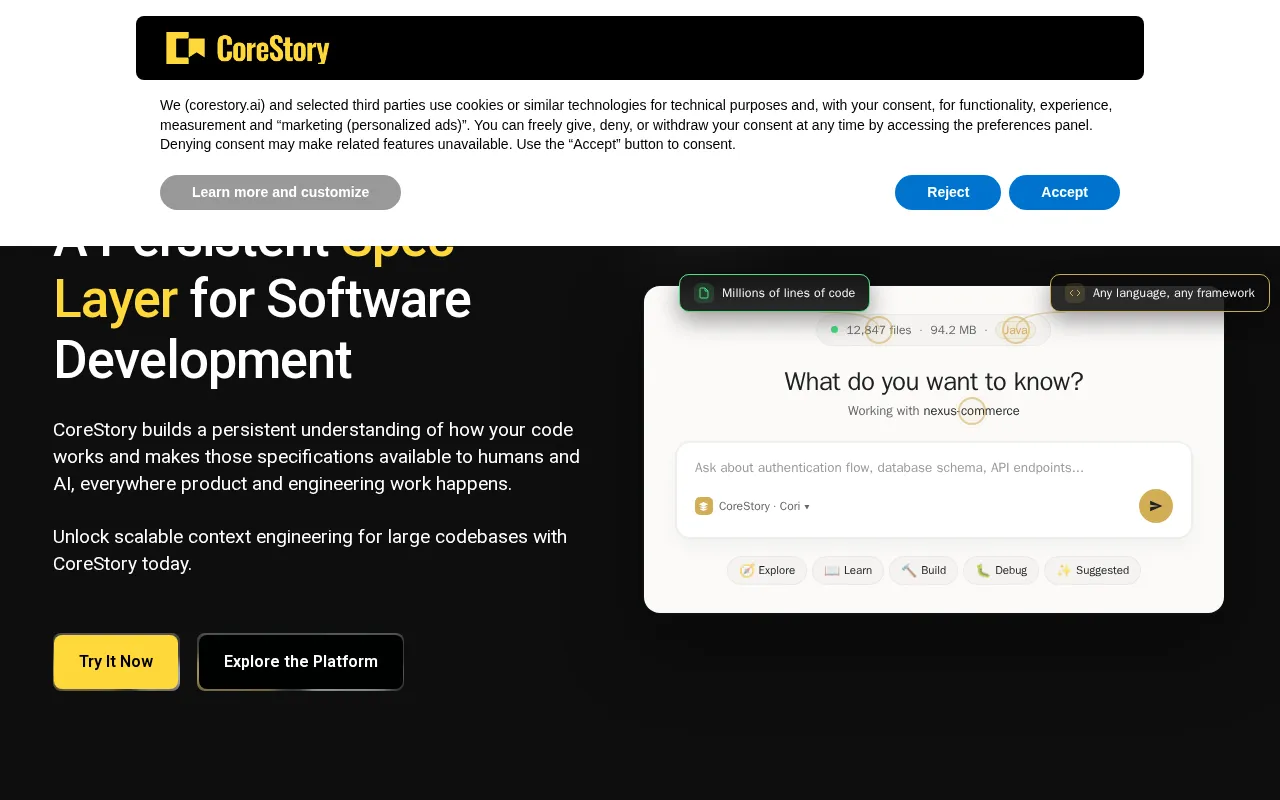 CoreStory — preview screenshot