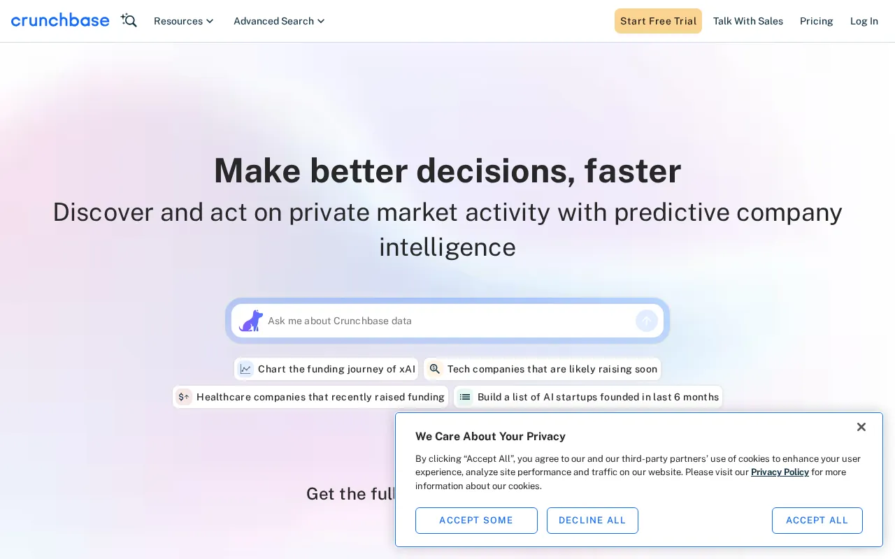 Crunchbase — preview screenshot