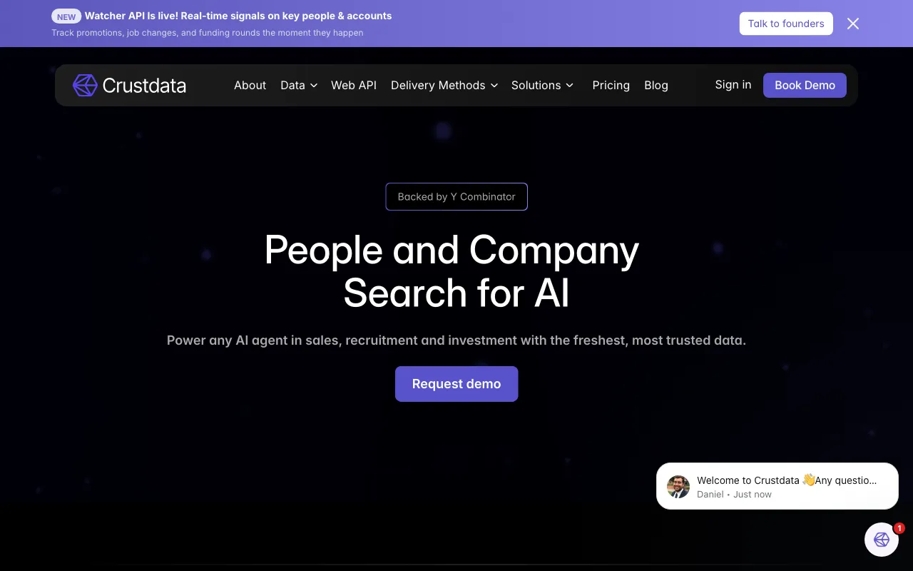 Crustdata — preview screenshot