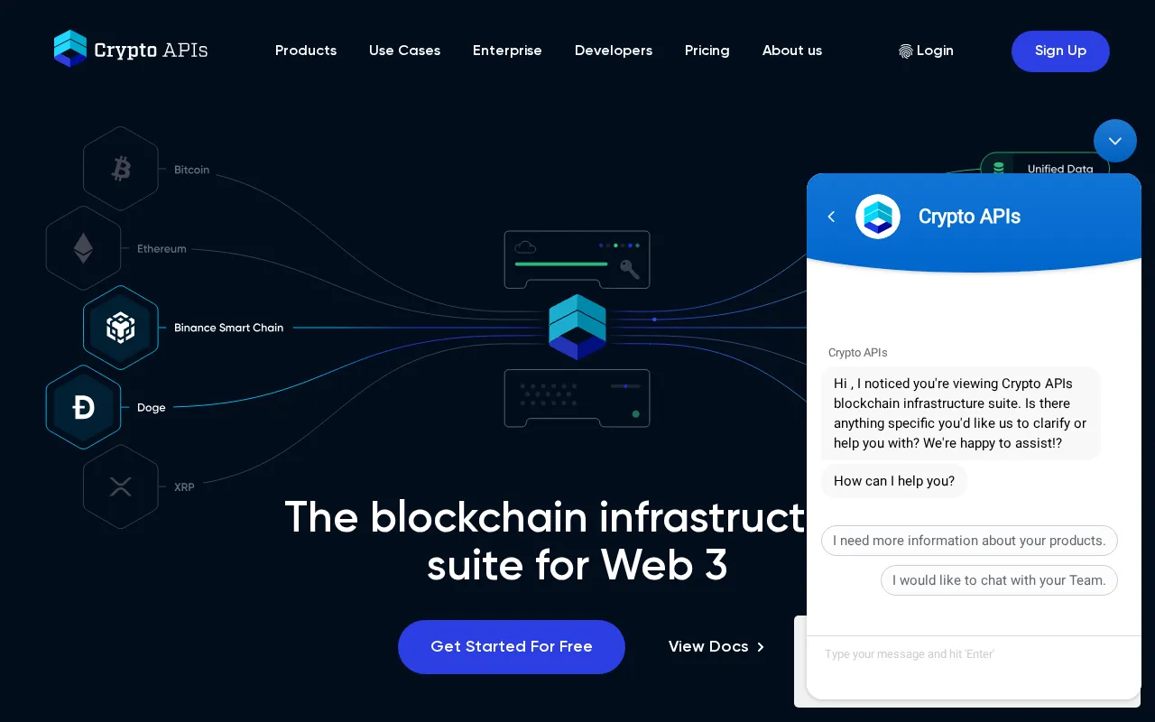 Crypto APIs — preview screenshot