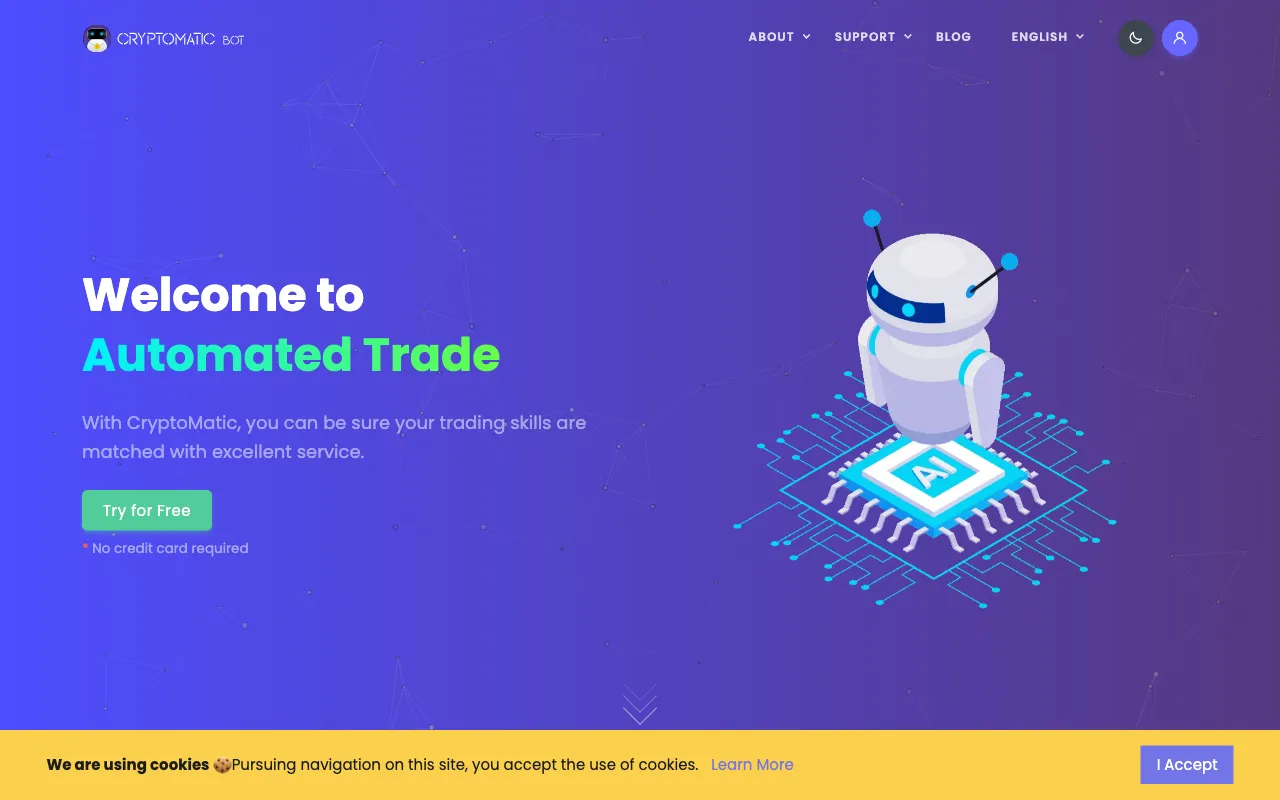 CryptoMatic Bot — preview screenshot