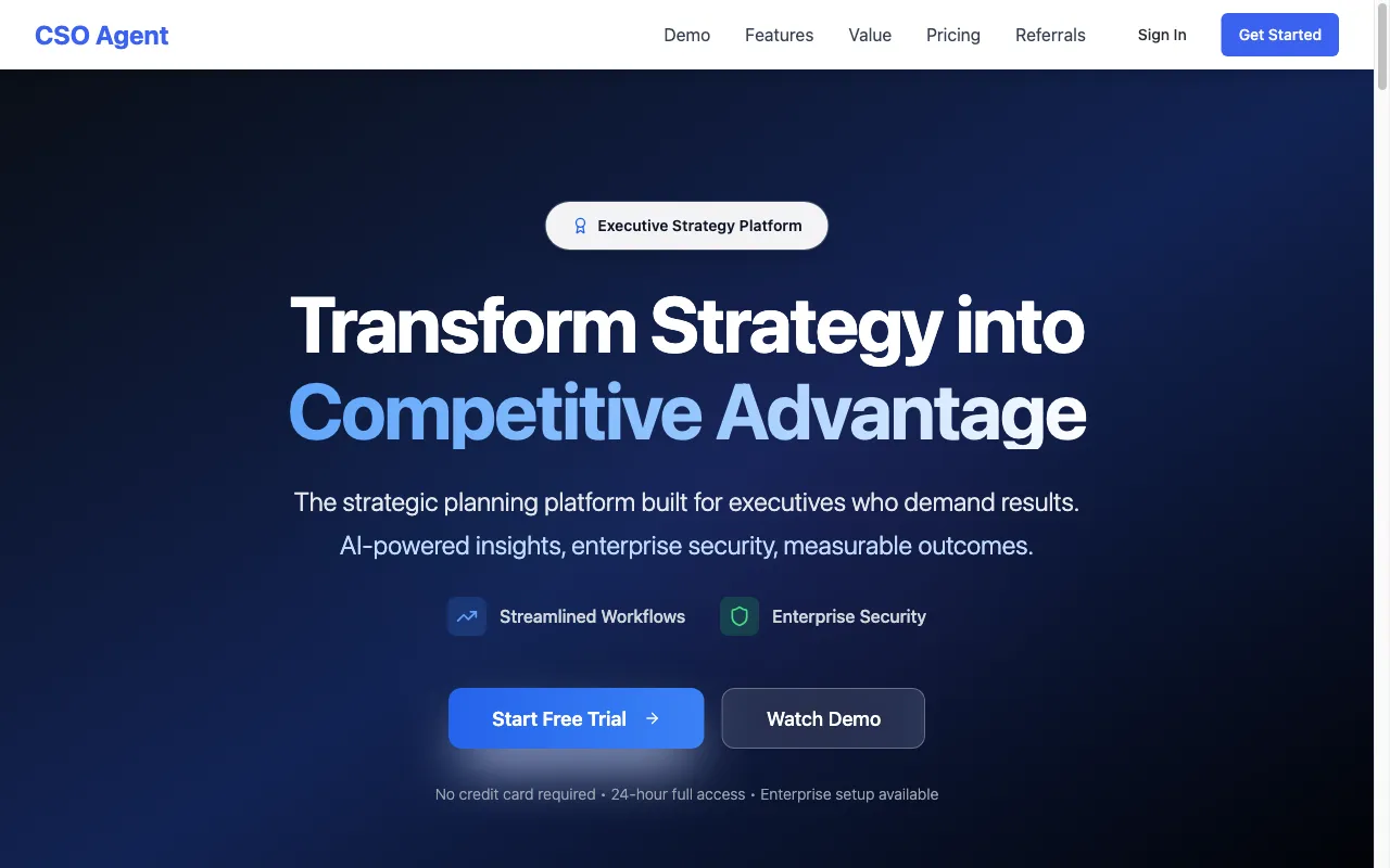 CSO Agent — preview screenshot