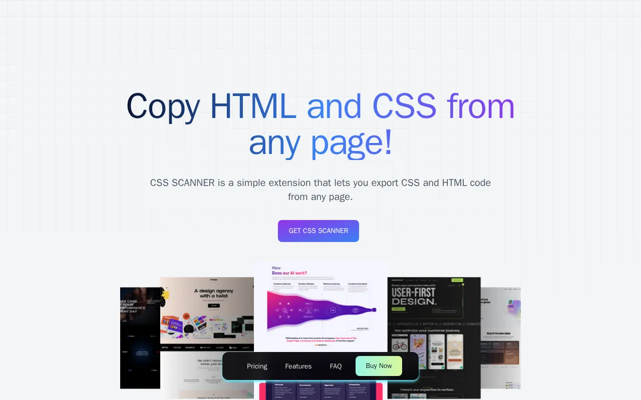 CSS SCANNER — preview screenshot