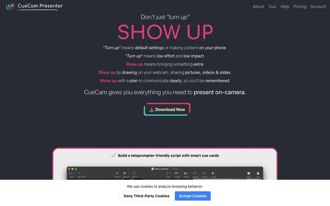 CueCam Presenter — preview screenshot