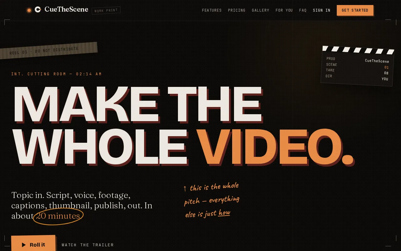 CueTheScene — preview screenshot