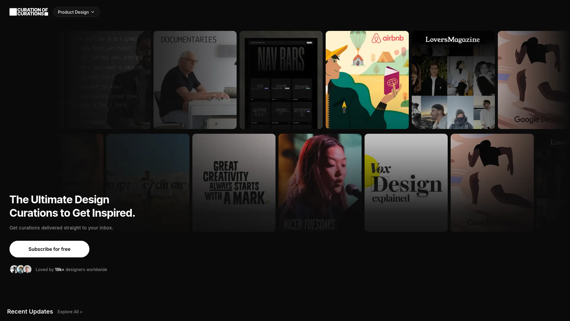 Curation of Curations — preview screenshot