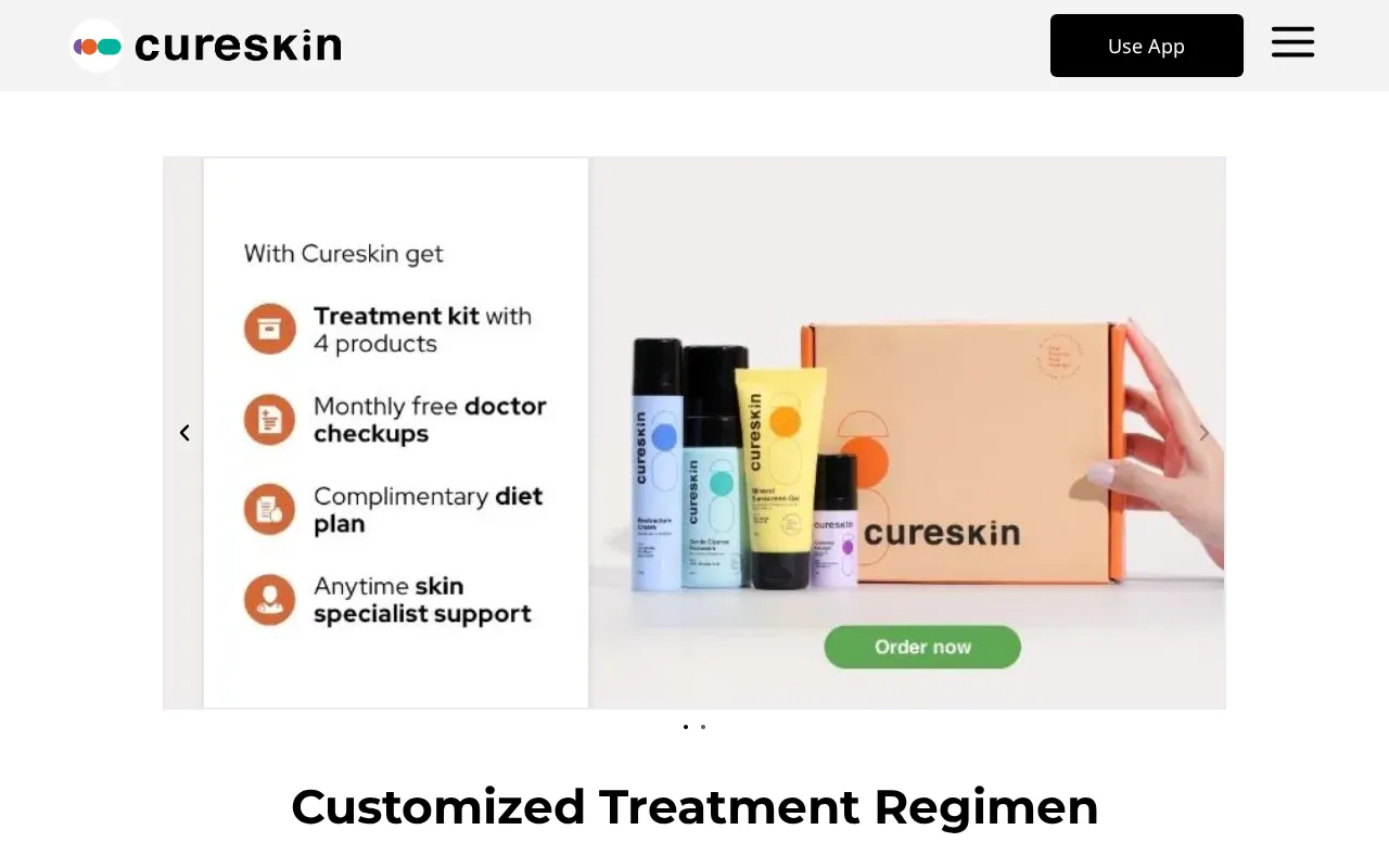 CureSkin — pricing page