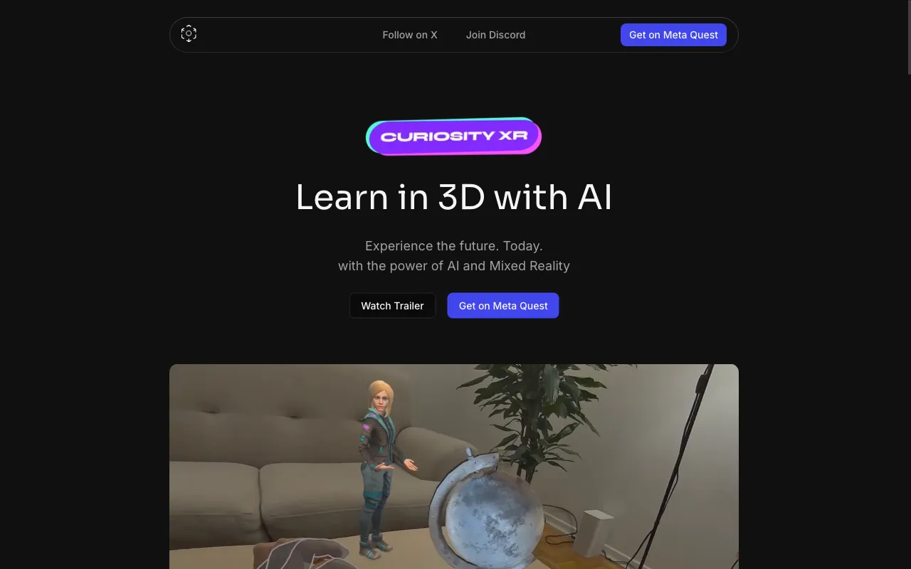 CuriosityXR — preview screenshot