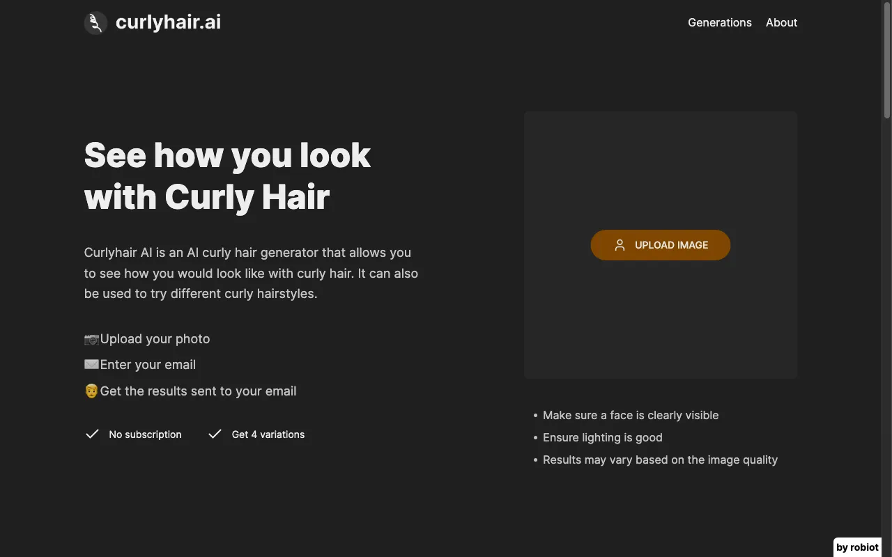 Curlyhair AI — preview screenshot
