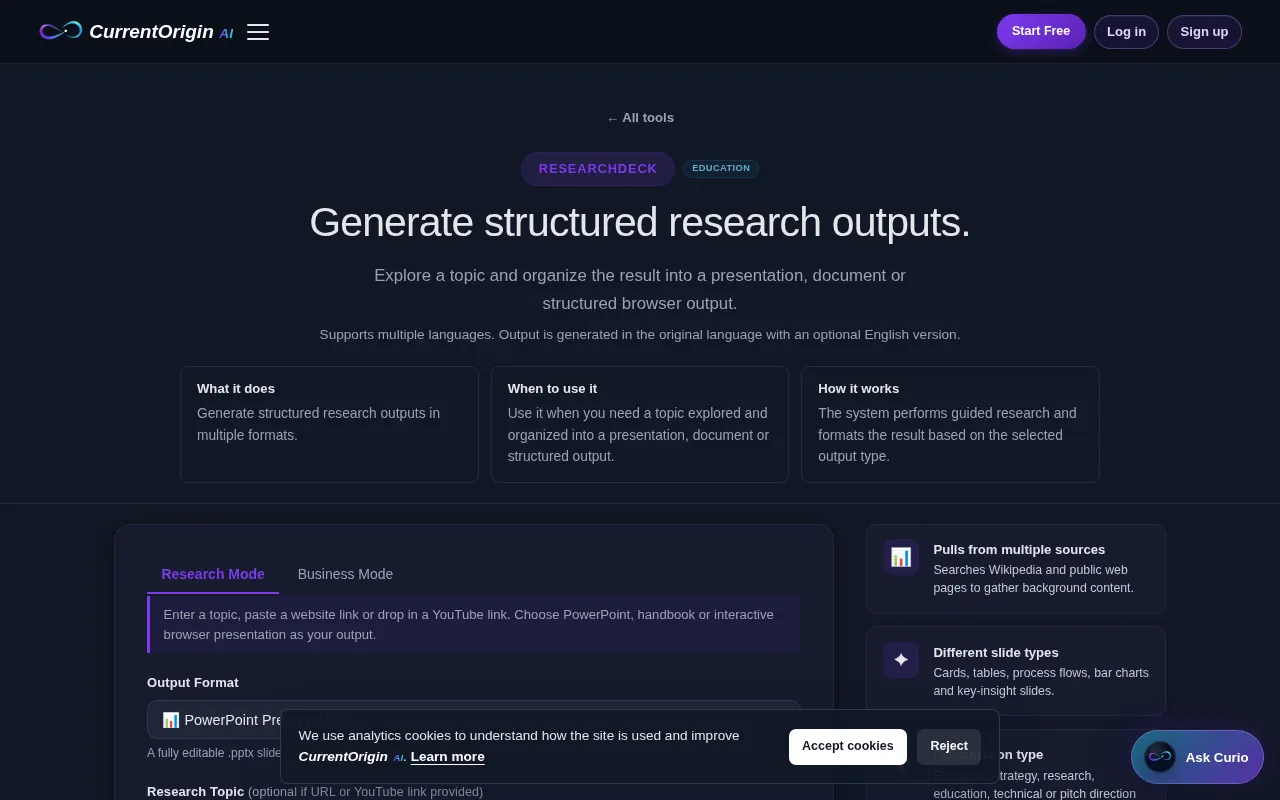 CurrentOrigin — preview screenshot
