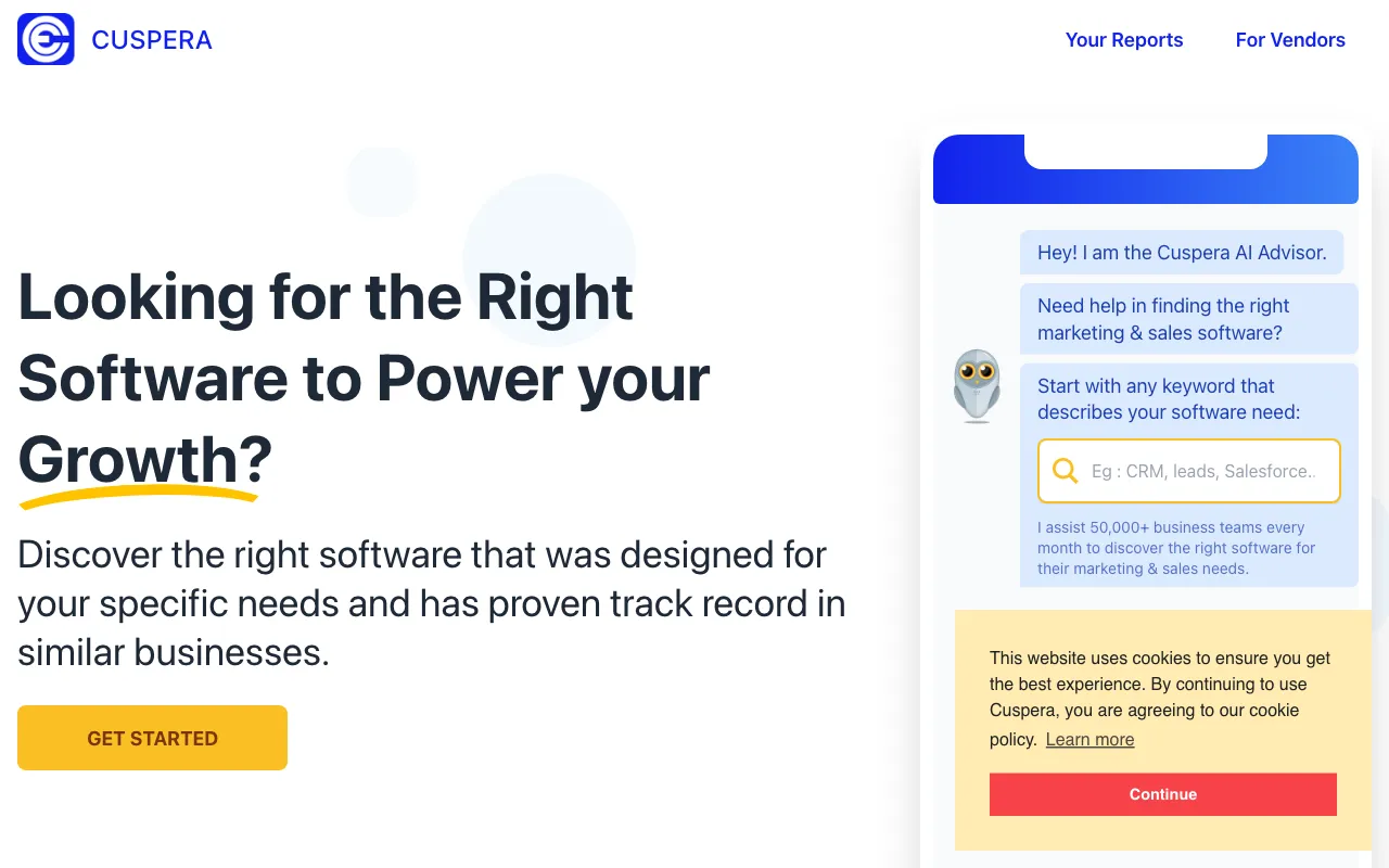 cuspera.com — preview screenshot