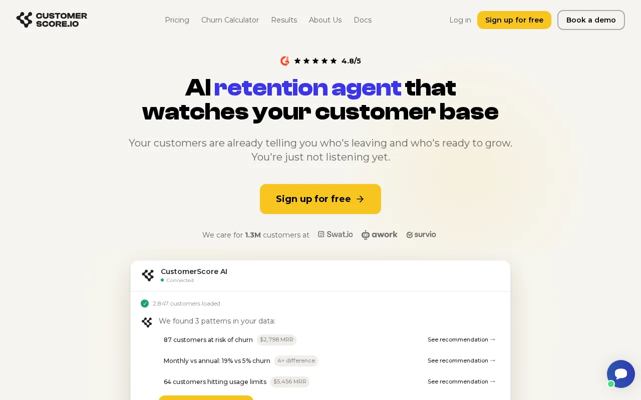 Customerscore.io — preview screenshot