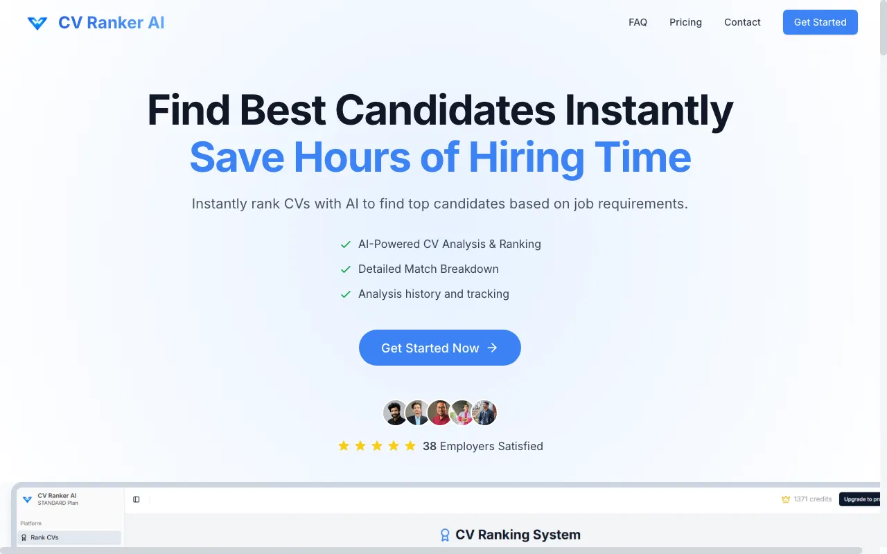CV Ranker AI — preview screenshot