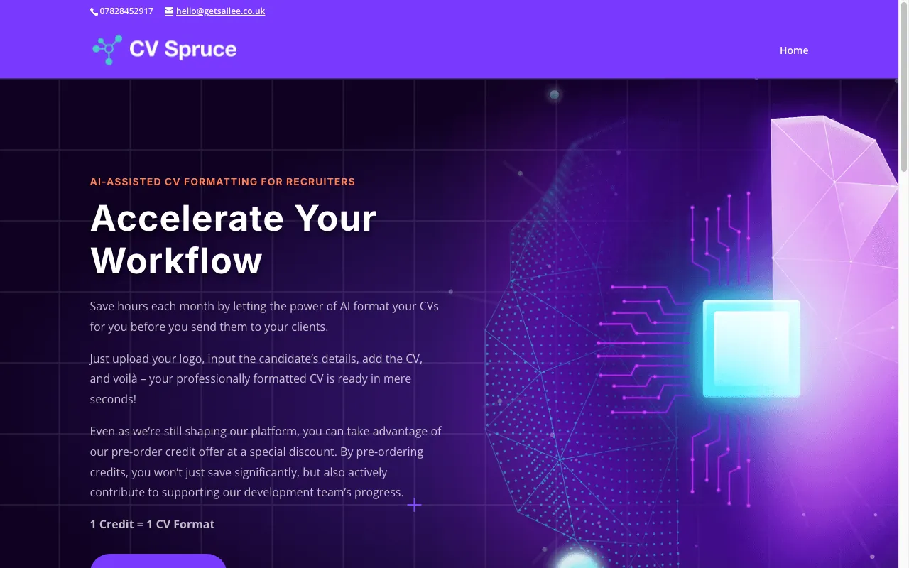 CV Spruce — preview screenshot