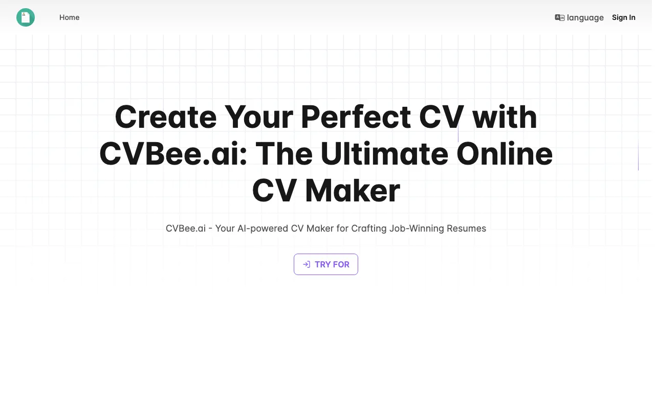 CVBee.ai — preview screenshot