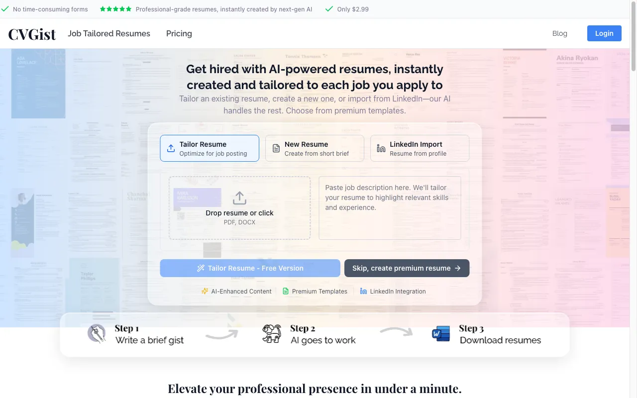 CVGist — preview screenshot