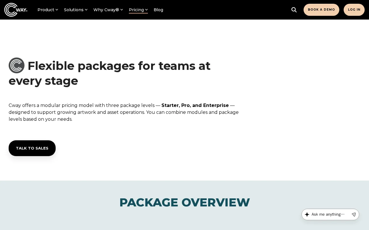 Cwaysoftware — pricing page