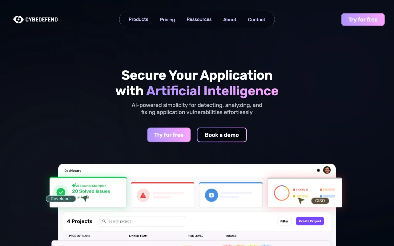 CybeDefend — preview screenshot