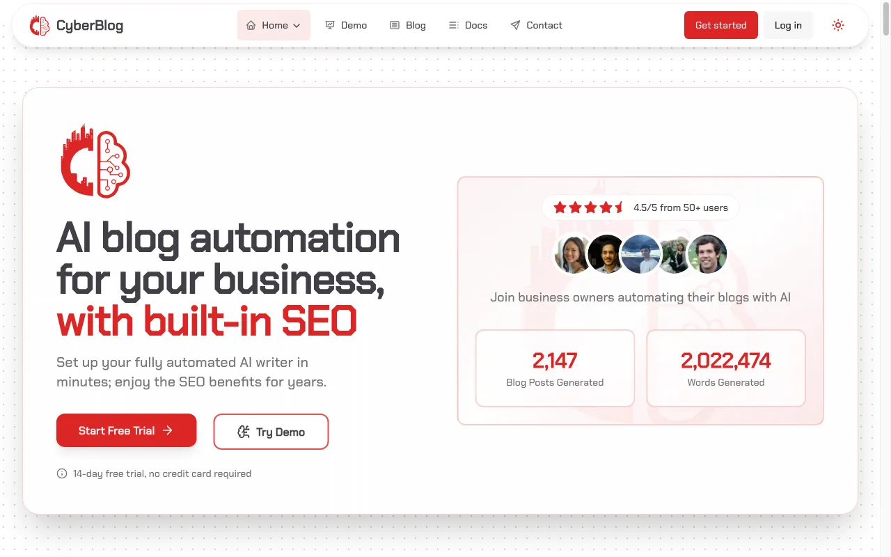CyberBlog — preview screenshot