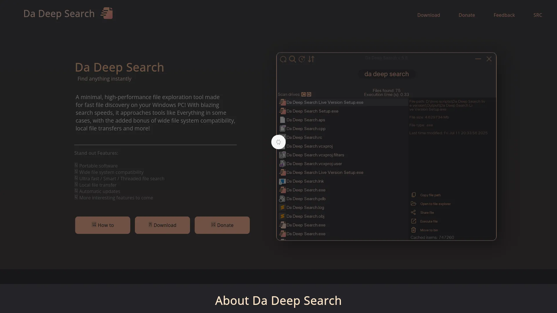 Da Deep Search — preview screenshot