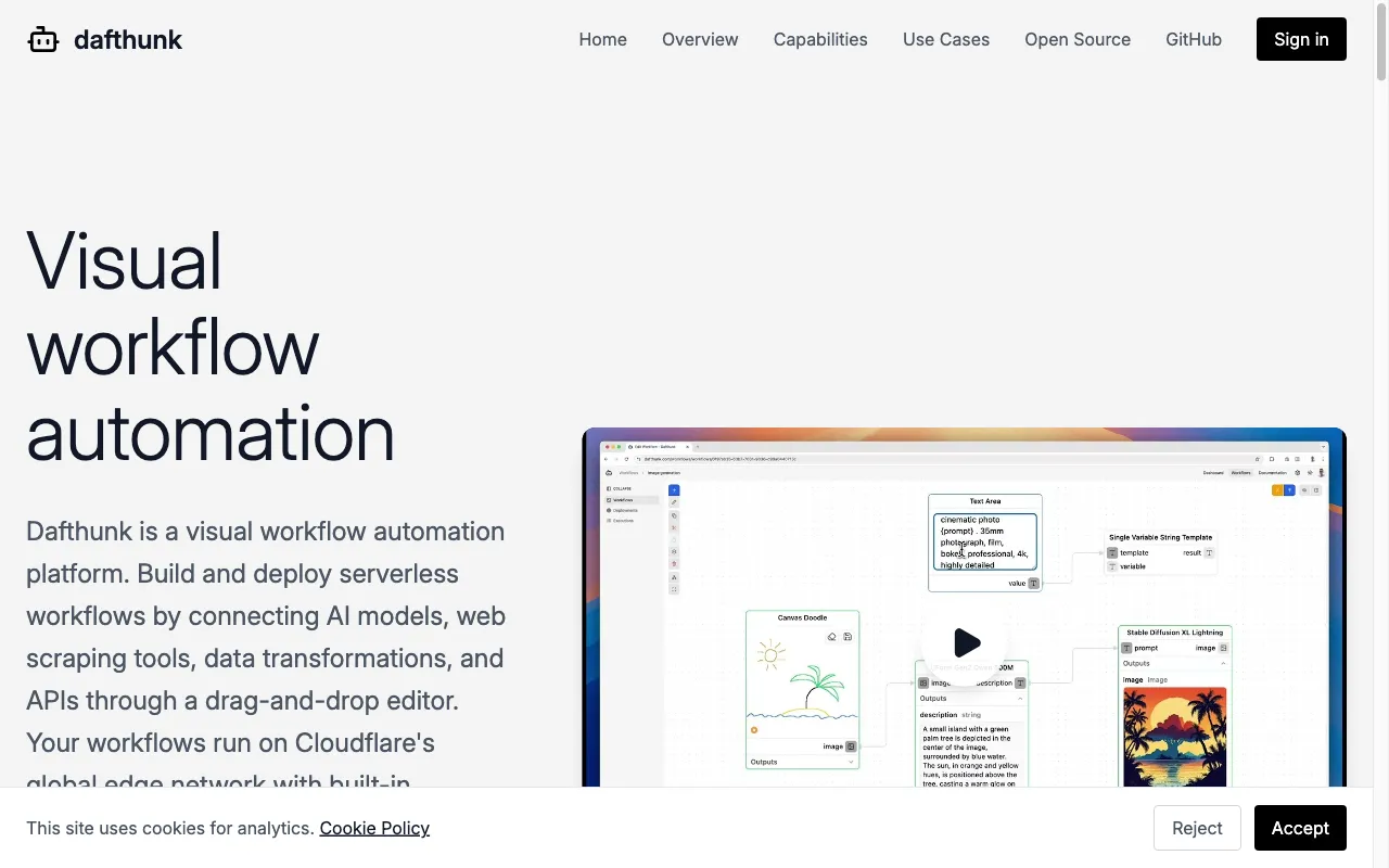 Dafthunk — preview screenshot