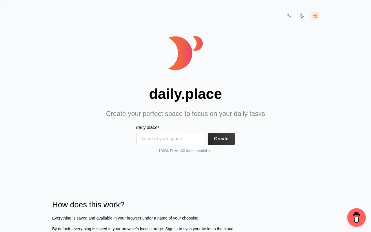 Daily place — preview screenshot