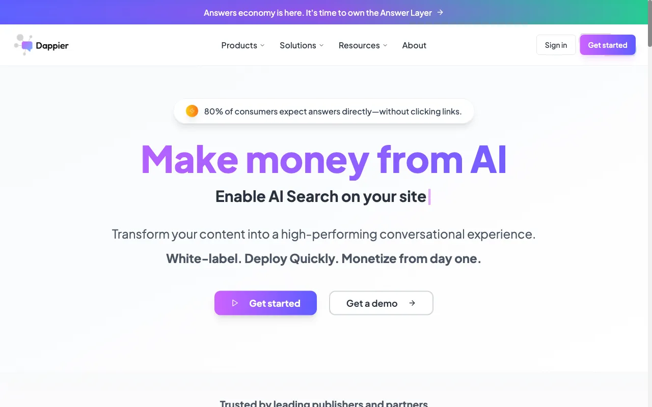 Dappier — preview screenshot