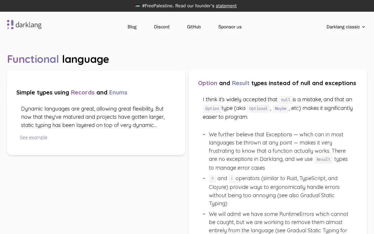 Darklang — preview screenshot