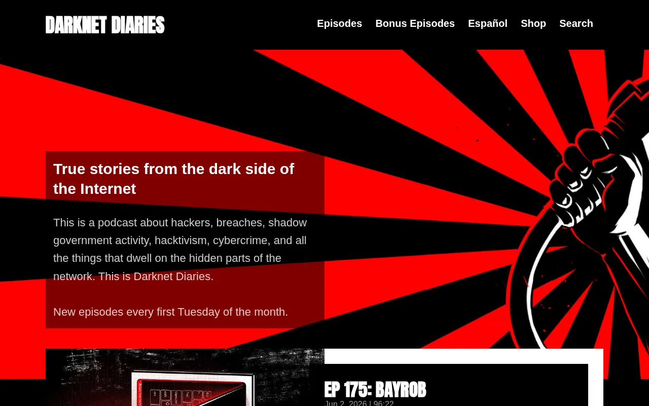 Darknet Diaries — preview screenshot