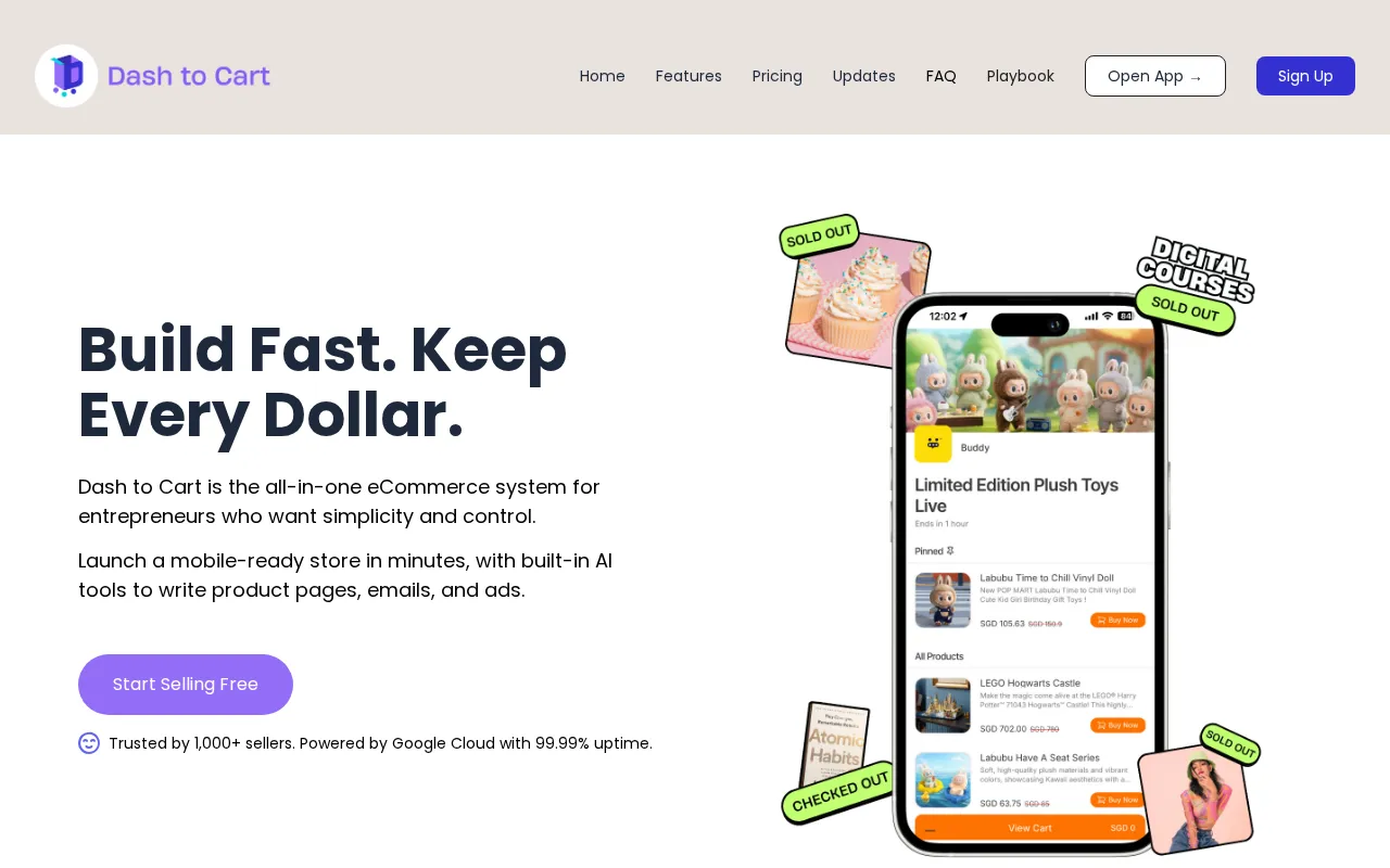 Dash to Cart — preview screenshot