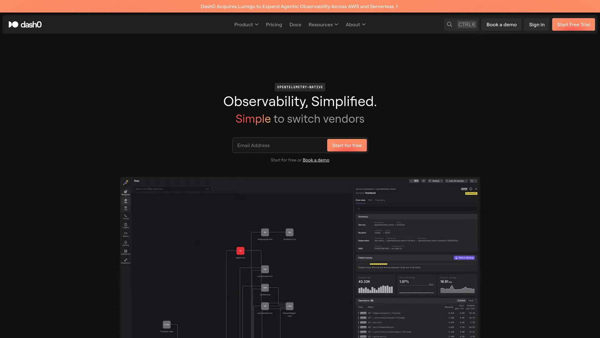 Dash0 — preview screenshot