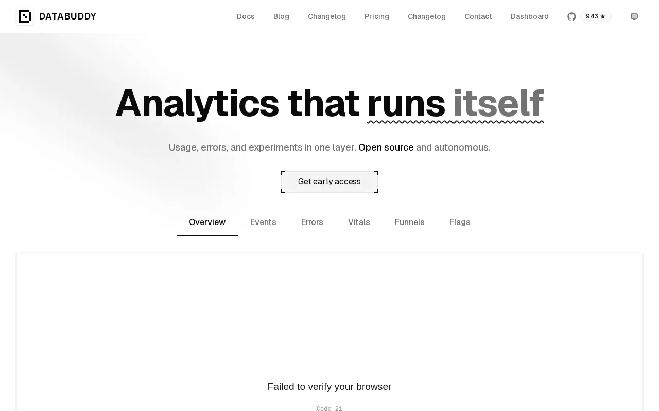 Databuddy Analytics — preview screenshot
