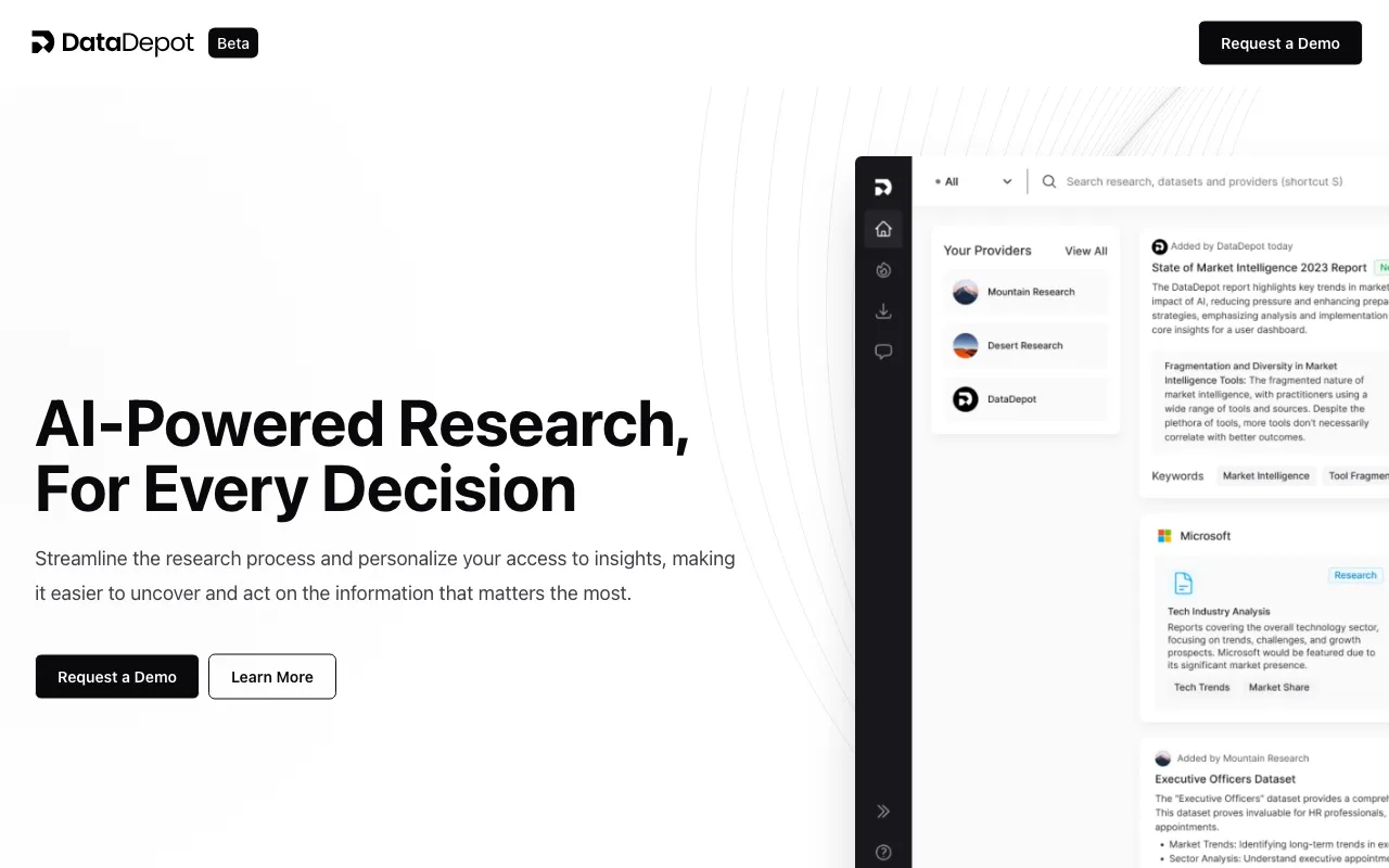 DataDepot — preview screenshot
