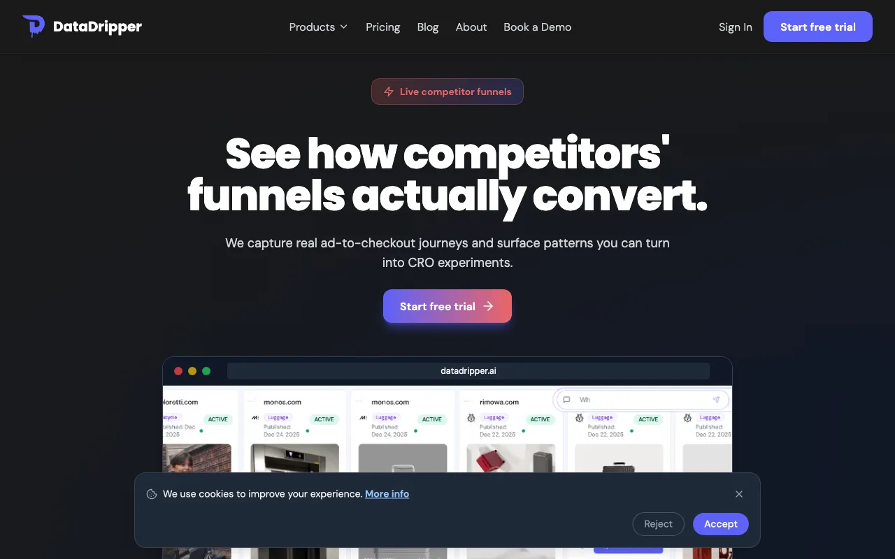 DataDripper — preview screenshot