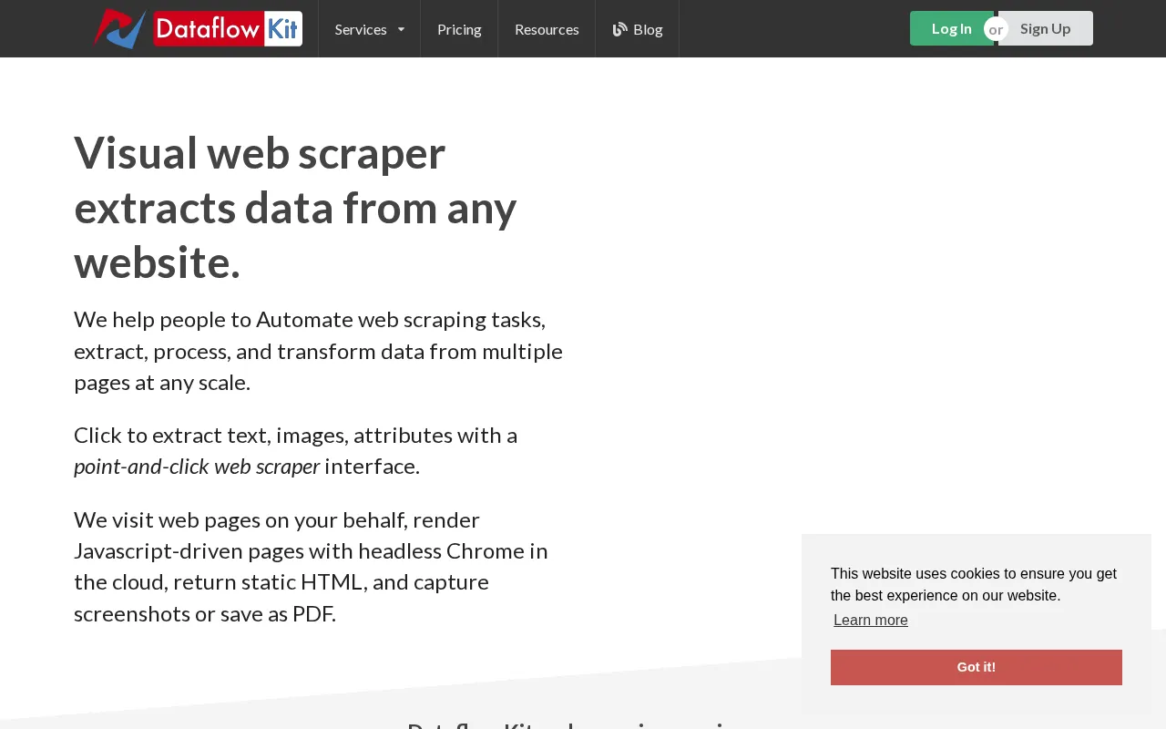 Dataflow Kit — preview screenshot