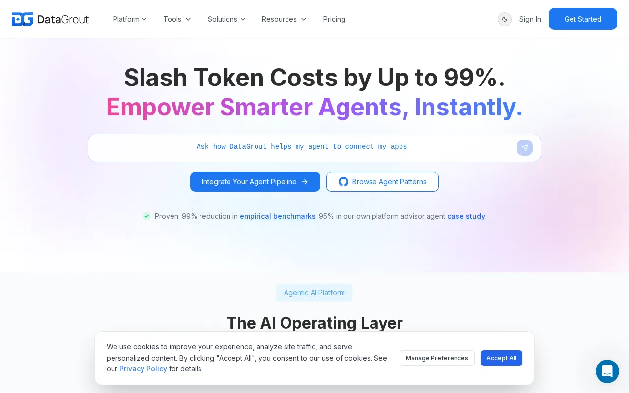 DataGrout — preview screenshot