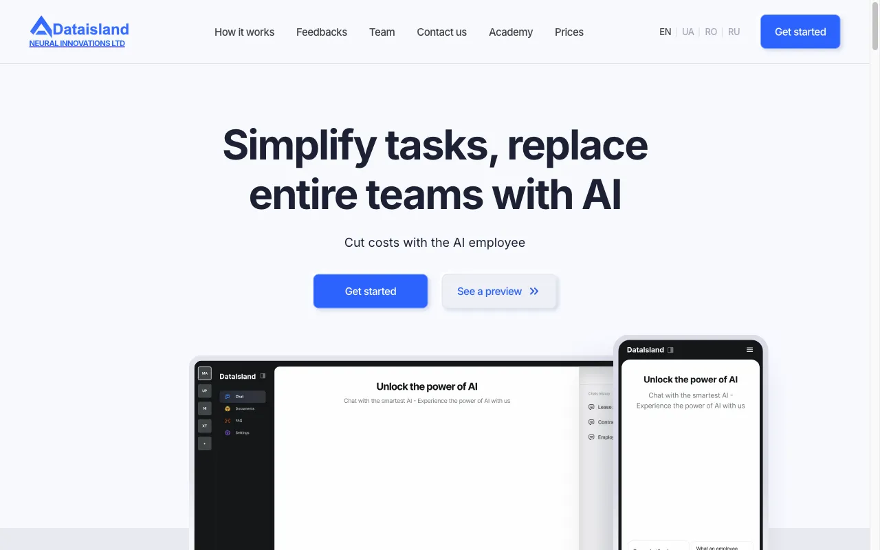 Dataisland — preview screenshot