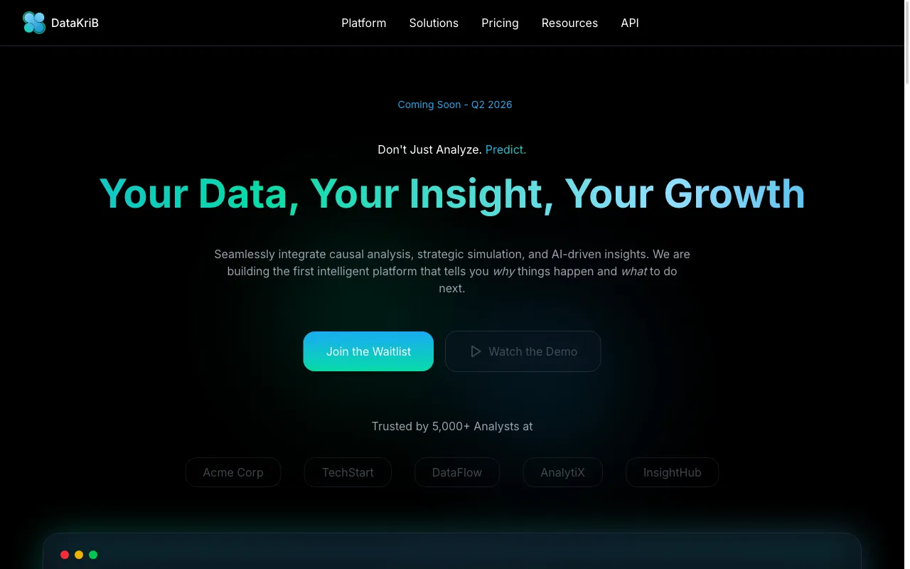 DataKriB — pricing page