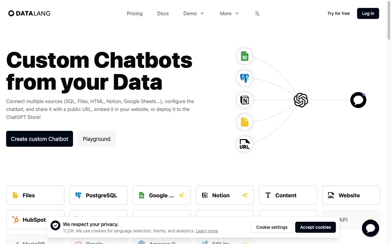 DataLang — preview screenshot